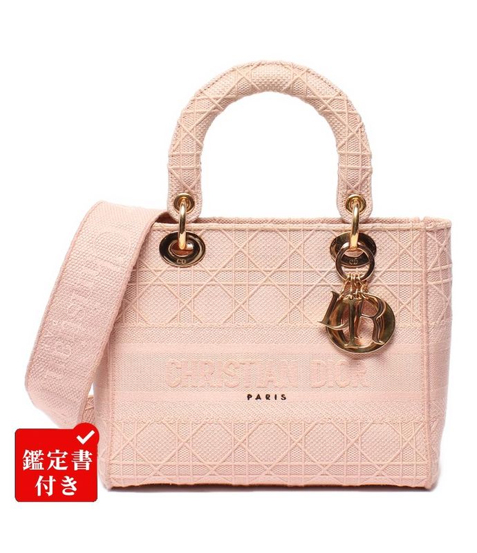 Christian Dior 2-Way Handbag Shoulder Bag Shoulder Crossbody Lady D-Lite Canage