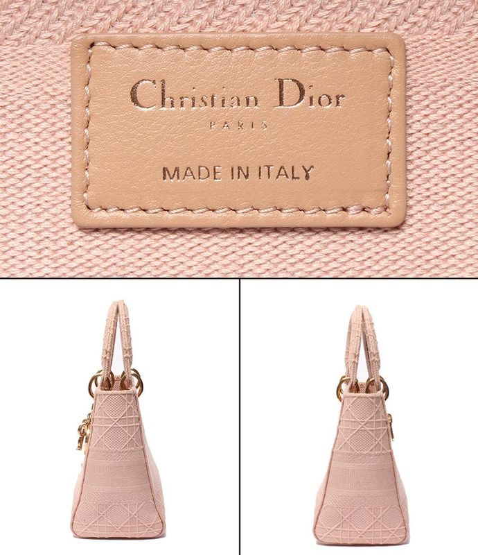 Christian Dior 2-Way Handbag Shoulder Bag Shoulder Crossbody Lady D-Lite Canage