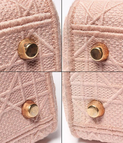 Christian Dior 2-Way Handbag Shoulder Bag Shoulder Crossbody Lady D-Lite Canage