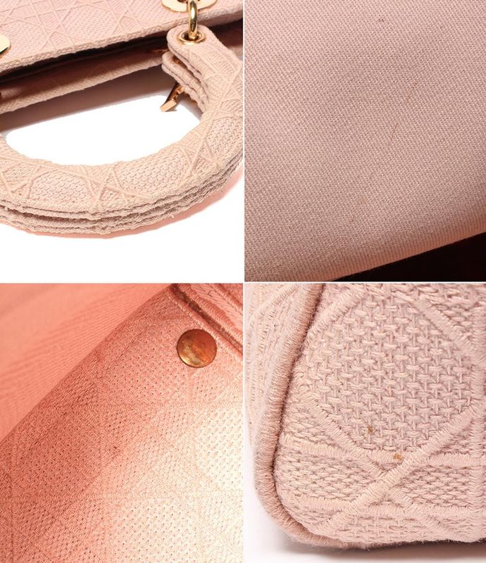 Christian Dior 2-Way Handbag Shoulder Bag Shoulder Crossbody Lady D-Lite Canage