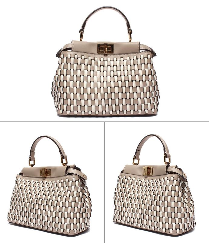 Fendi 2-Way Handbag Shoulder Bag Shoulder Crossbody Peekaboo Mini 8bn244 Ladies