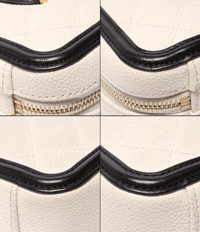 Chanel Chain Shoulder Bag Vanity Bag Crossbody Gold Hardware CC Filigree A93342