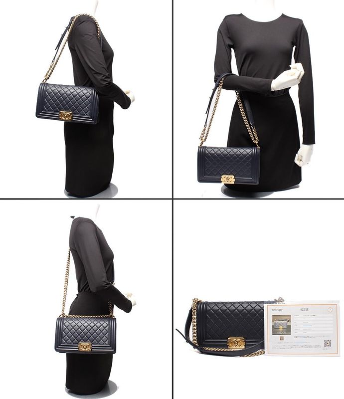 Chanel Chain Shoulder Bag Shoulder Crossbody Gold Hardware Lambskin Coco Mark