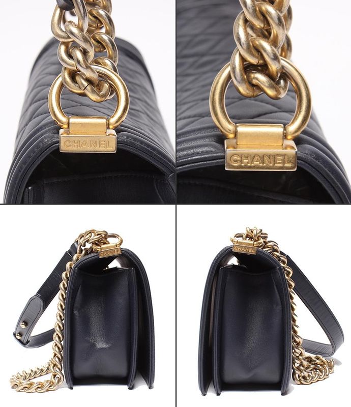 Chanel Chain Shoulder Bag Shoulder Crossbody Gold Hardware Lambskin Coco Mark