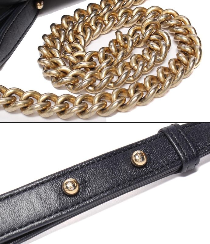 Chanel Chain Shoulder Bag Shoulder Crossbody Gold Hardware Lambskin Coco Mark