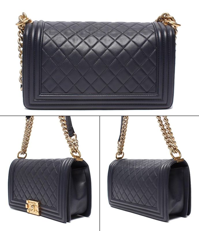 Chanel Chain Shoulder Bag Shoulder Crossbody Gold Hardware Lambskin Coco Mark