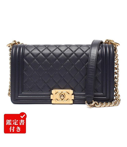 Chanel Chain Shoulder Bag Shoulder Crossbody Gold Hardware Lambskin Coco Mark