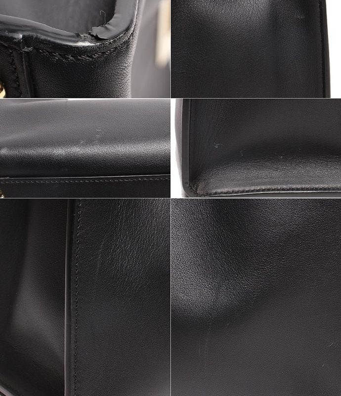 Fendi Leather Shoulder Bag Handbag Gold Hardware Xlight Medium 8bn310 Women