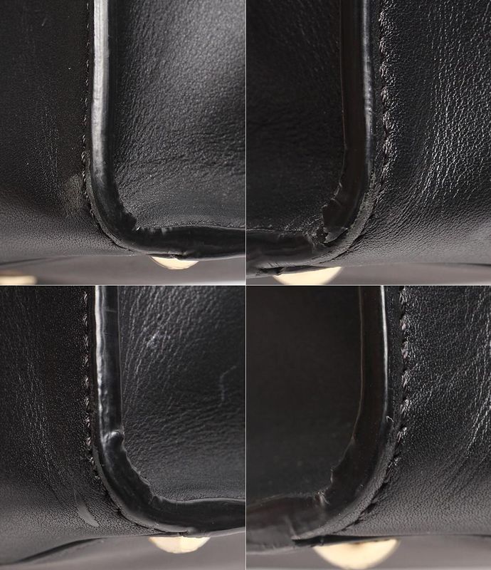 Fendi Leather Shoulder Bag Handbag Gold Hardware Xlight Medium 8bn310 Women