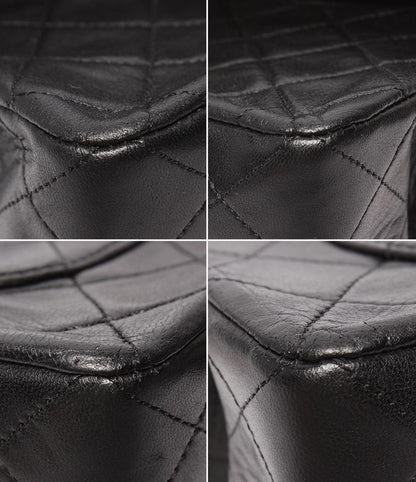 Chanel Chain Shoulder Bag Double Flap W Chain Gold Hardware Lambskin Matelasse