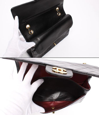 Chanel Handbag Shoulder Bag Shoulder Double Flap Double Chain Gold Hardware