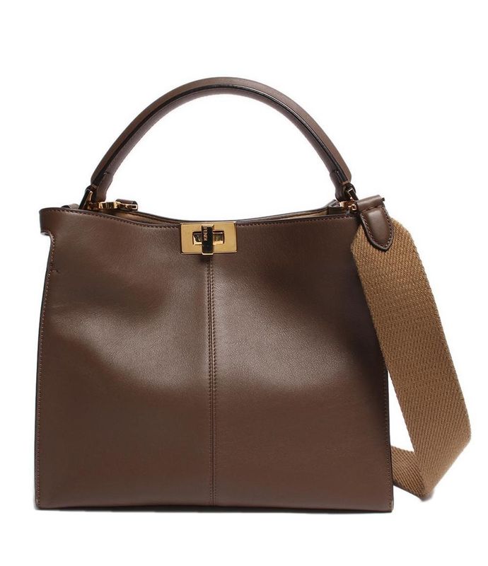 Fendi 2wayleather Handbag Gold Hardware Peekaboo X Light Medium 3bn310 A5e9