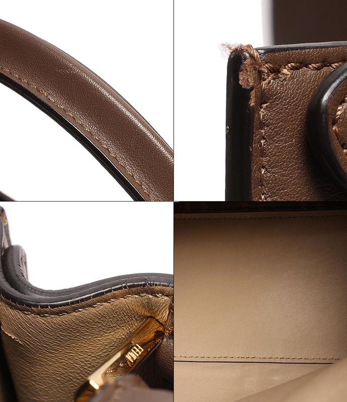 Fendi 2wayleather Handbag Gold Hardware Peekaboo X Light Medium 3bn310 A5e9