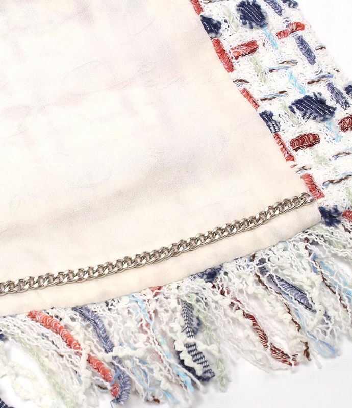 Chanel No Collar Tweed Jacket P58330v44229 Women's Size 36 (S) Chanel