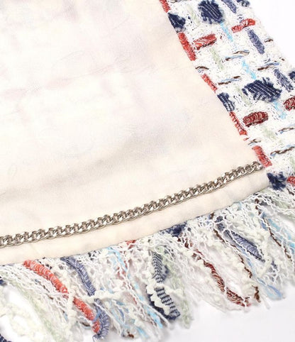 Chanel No Collar Tweed Jacket P58330v44229 Women's Size 36 (S) Chanel