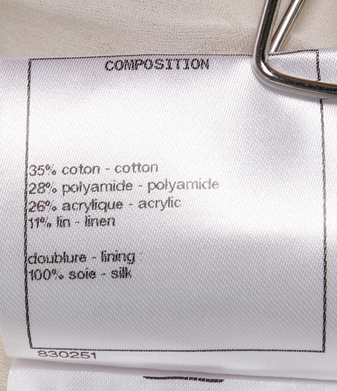 Chanel No Collar Tweed Jacket P58330v44229 Women's Size 36 (S) Chanel