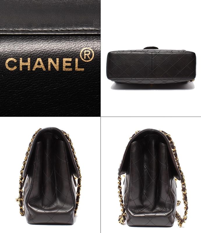 Chanel Shoulder Bag Double Flap W Chain Gold Hardware Shoulder Deca Matelasse