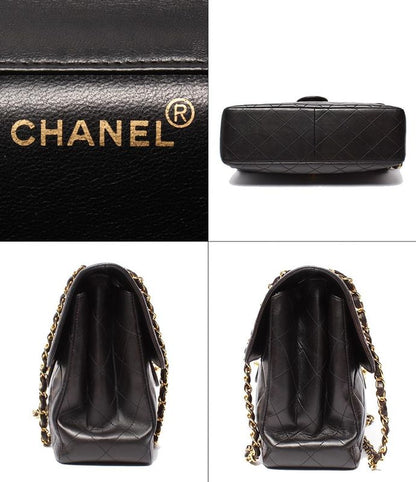 Chanel Shoulder Bag Double Flap W Chain Gold Hardware Shoulder Deca Matelasse