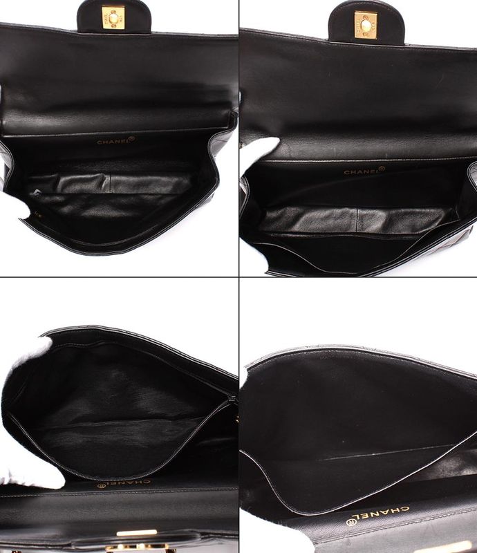 Chanel Shoulder Bag Double Flap W Chain Gold Hardware Shoulder Deca Matelasse