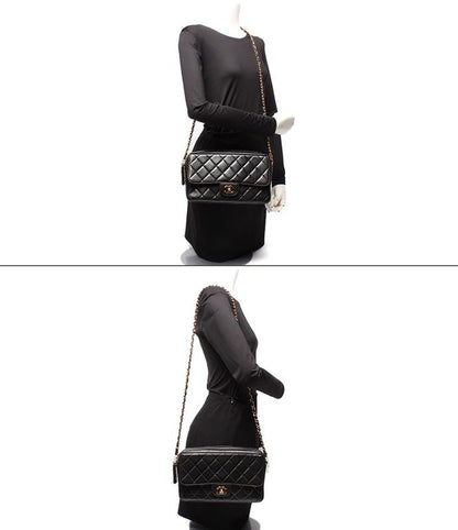 Chanel Chain Shoulder Bag Single Chain Crossbody Shoulder Gold Hardware