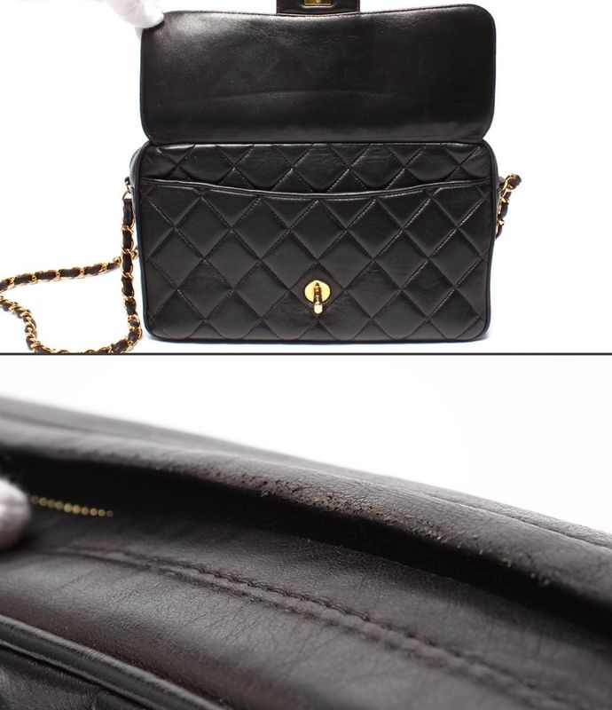Chanel Chain Shoulder Bag Single Chain Crossbody Shoulder Gold Hardware