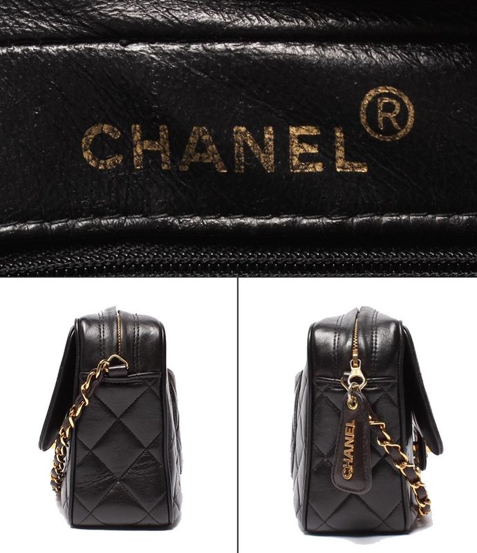 Chanel Chain Shoulder Bag Single Chain Crossbody Shoulder Gold Hardware
