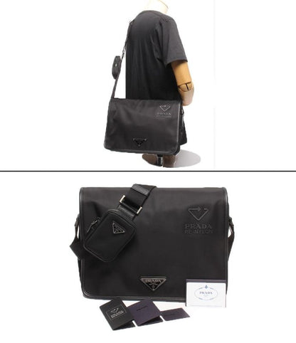 Prada Messenger Bag Shoulder Bag Linylon Crossbody 2vd039 Men's Prada