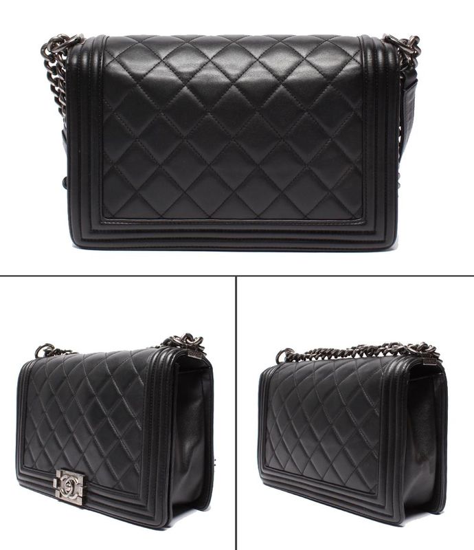 Chanel Chain Shoulder Bag Shoulder Vintage Silver Hardware Lambskin 19th Ladies