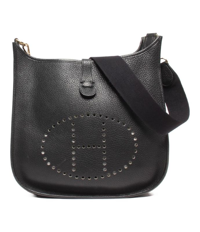 Hermes Shoulder Bag Shoulder Bag Engraved □P Gold Hardware Evelyn 1 GM Women's