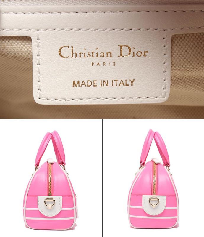 Christian Dior 2way Handbag Shoulder Bag Shoulder D-Vibe Bow Ring Bag Women