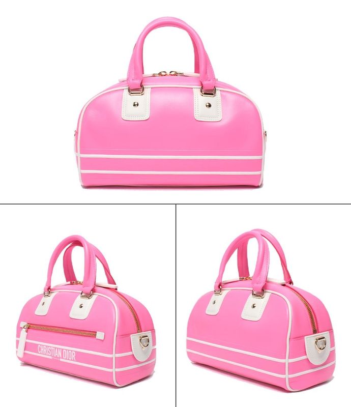 Christian Dior 2way Handbag Shoulder Bag Shoulder D-Vibe Bow Ring Bag Women