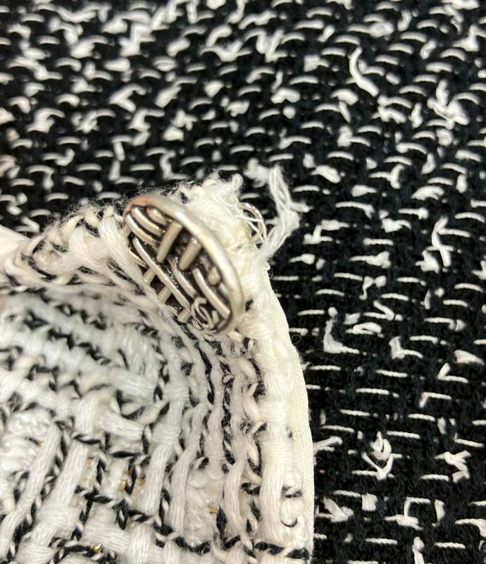 Chanel Sleeveless Tweed Dress Women's Size 38 Chanel