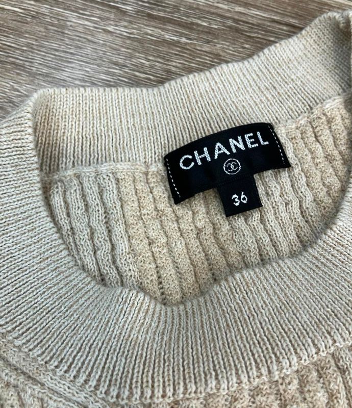 Chanel Knit Dress P59823k07804 Women's Size 36 (S) Chanel