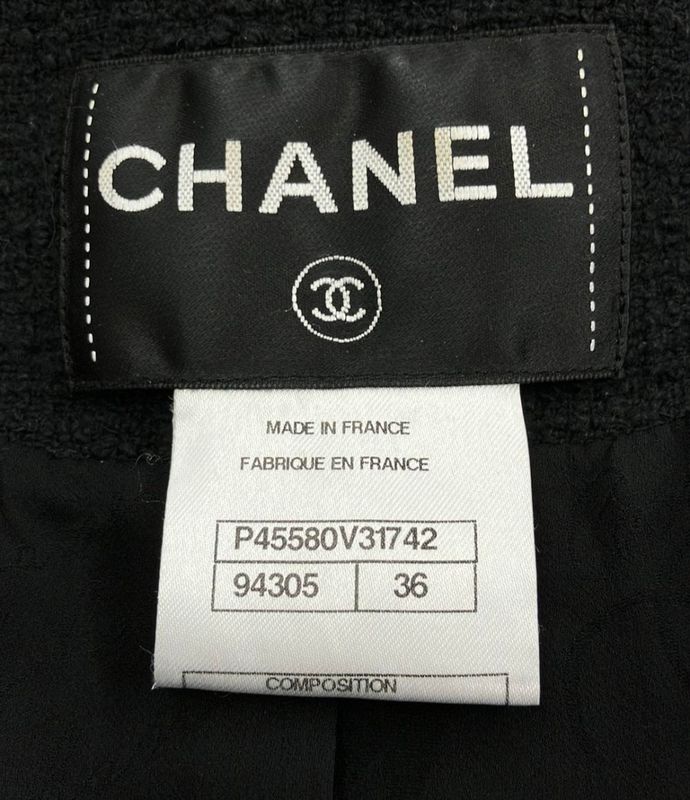 Chanel Collarless Jacket Tweed P45580v31742 Women's Size 36 (S) Chanel