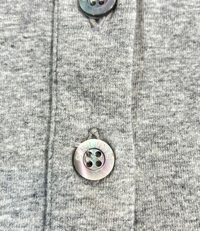 Celine Short Sleeve Polo Shirt Triomphe Embroidery 29365 1237 Womens SIZE M