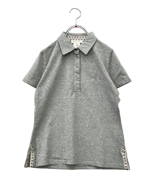 Celine Short Sleeve Polo Shirt Triomphe Embroidery 29365 1237 Womens SIZE M