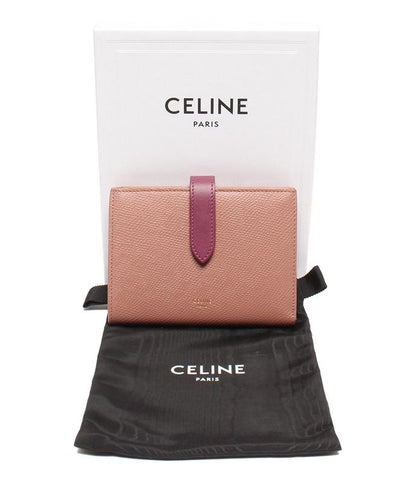 Celine Bifold Wallet Medium Strap Wallet Women's Celine