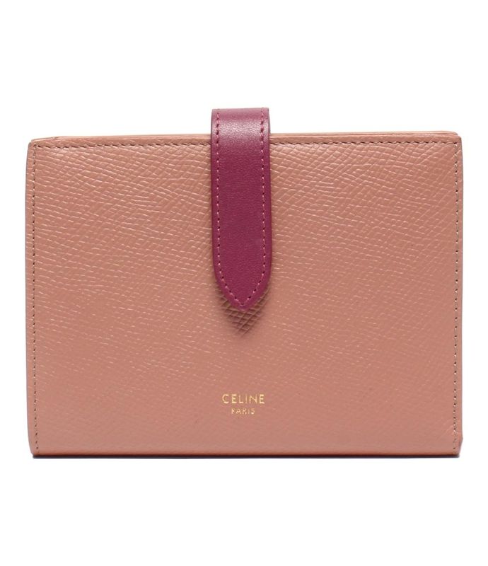 Celine Bifold Wallet Medium Strap Wallet Women's Celine
