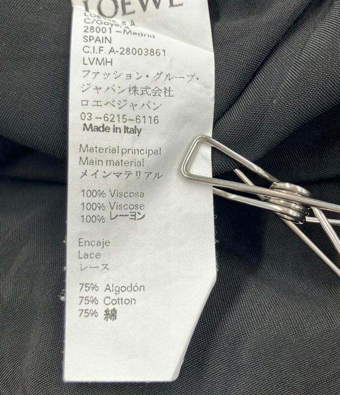 Loewe Long Shirt Blouse Cif a-28003861 Women's Size S (S) Loewe