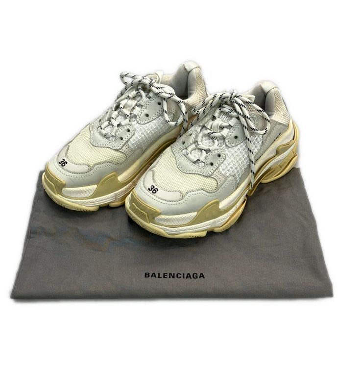 Balenciaga Low Cut Sneakers Triple S Sneakers 521036 Womens Size 24.0 (L)