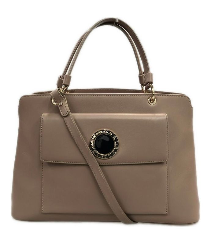 Bvlgari 2wayleather Handbag Shoulder Bag Crossbody Women Bvlgari