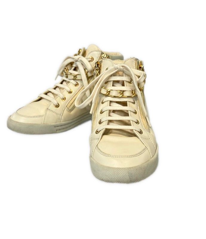 Chanel Mid-Cut Sneakers Ig31316 Women's Size 37 (L) Chanel