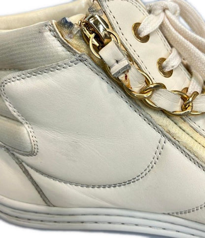 Chanel Mid-Cut Sneakers Ig31316 Women's Size 37 (L) Chanel