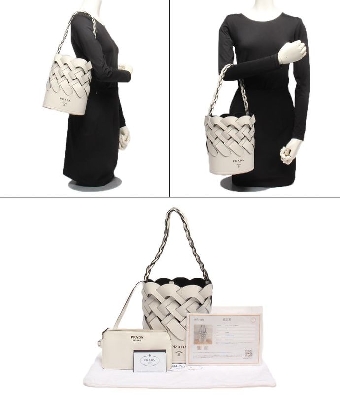 Prada Handbag Bucket Bag Shoulder Bag Shoulder 1be049 Ladies Prada