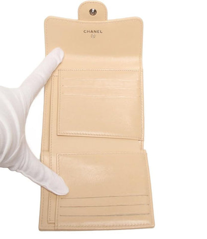 Chanel Trifold Wallet Silver Hardware Classic Small Flap Wallet Women's Chanel