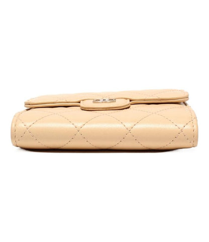 Chanel Trifold Wallet Silver Hardware Classic Small Flap Wallet Women's Chanel