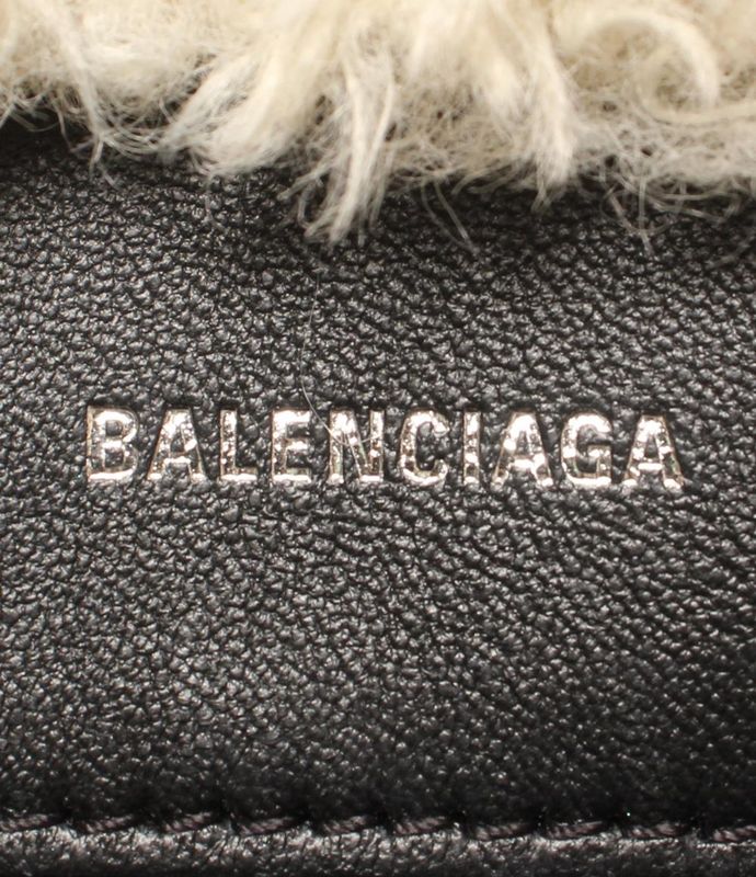 Balenciaga 2way Handbag Shoulder Bag Crossbody Faux Fur Everyday 2.0 XS North