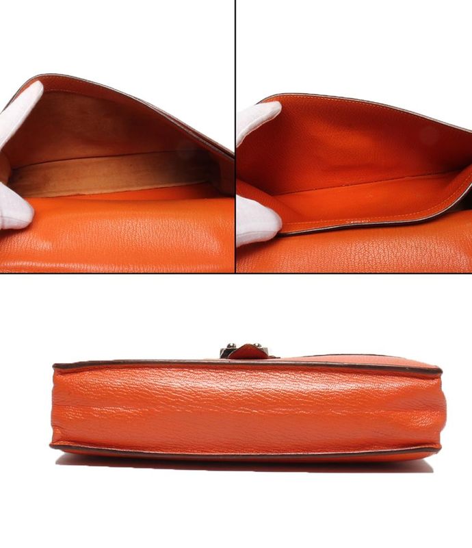 Hermes Business Bag Briefcase Engraved I Silver Hardware Sac a Depeches 27