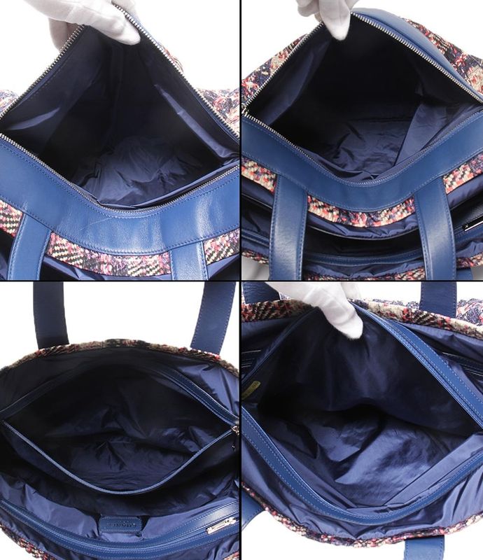 Chanel Tote Bag Silver Hardware Women's Chanel