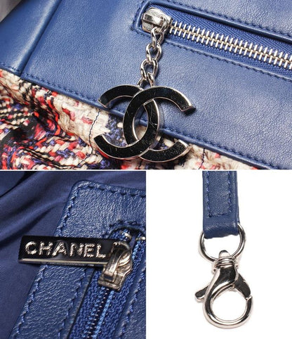 Chanel Tote Bag Silver Hardware Women's Chanel